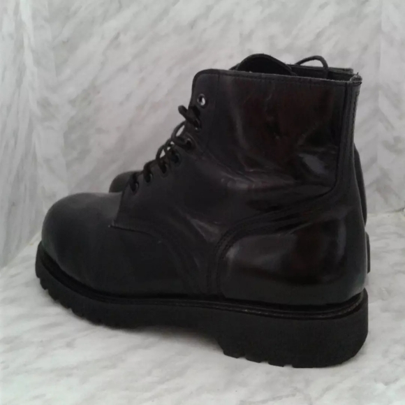 Canadian Army Combat Boots sz 280 10.5 Made in Canada steel toe vibram USA sole - Picture 4 of 8